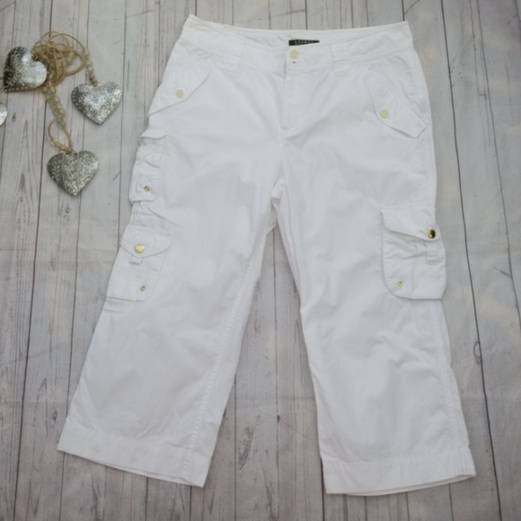 Ralph Lauren Pants - Ralph Lauren cropped cargo pants size 8